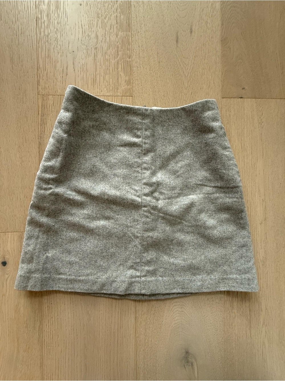 Wilfred Heather Grey Wool blend Mini Skirt